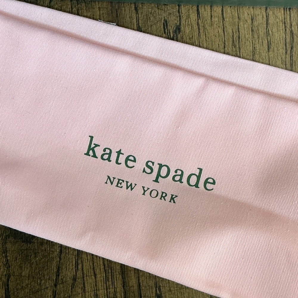 kate spade Black Suede Platform Block Heel Sandals - Picture 8 of 8